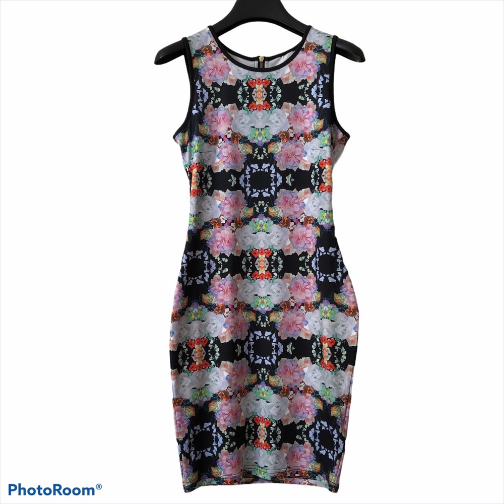H&M Bodycon tank dress full zipper back
